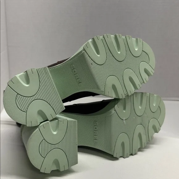 Sorel Brex Chelsea Ankle Boots High Heeled Waterproof Booties Red Mint Size 6 - Picture 7 of 8